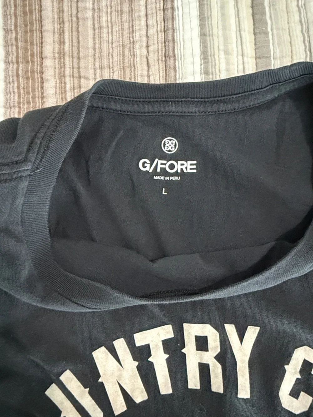 G/FORE Black Short-Sleeve 'Country Club MISFIT' Graphic Tee - Picture 2 of 3